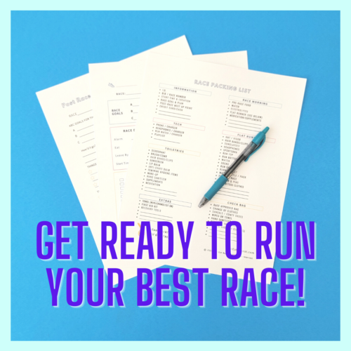 Half & Full Marathon Race Day Checklist free