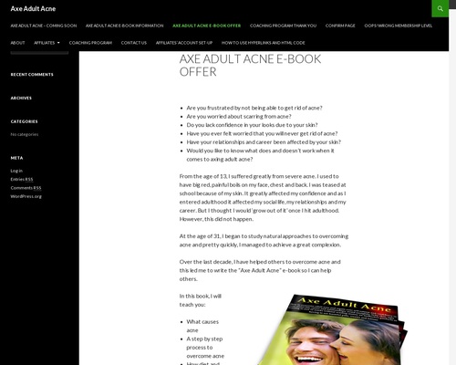 Axe Adult Acne E-book