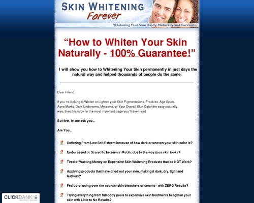 Skin Whitening Forever - Best Seller For 8 Years - Updated For 2018